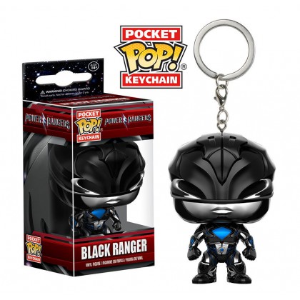 Power Rangers Black Ranger Llavero Pop!